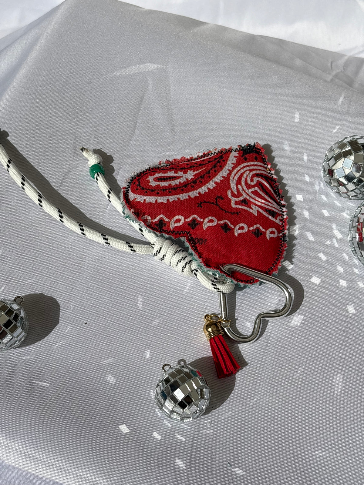 Grigri de sac cœur bi couleur n•4