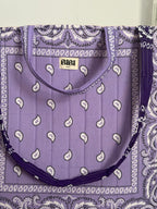 Cabas bandana violet