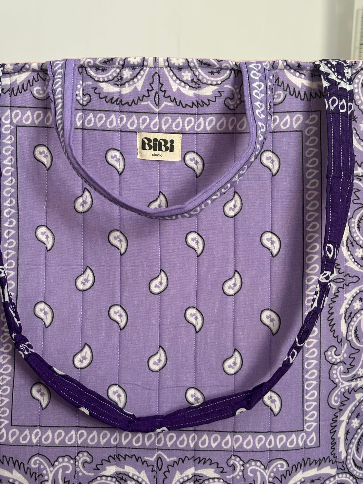 Cabas bandana violet