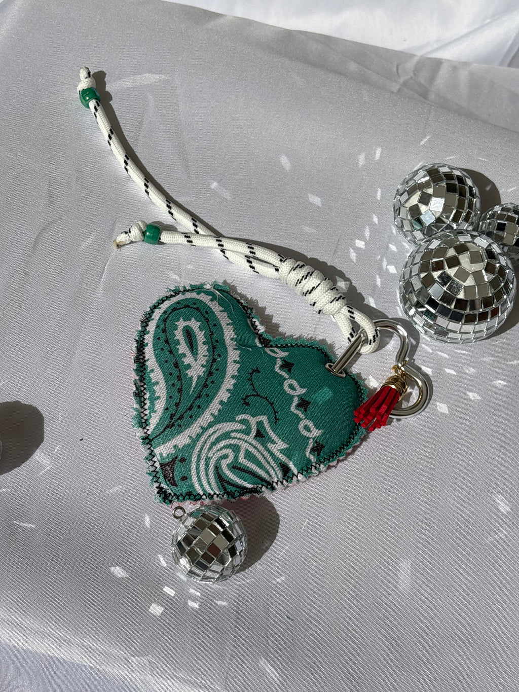 Grigri de sac cœur bi couleur n•4