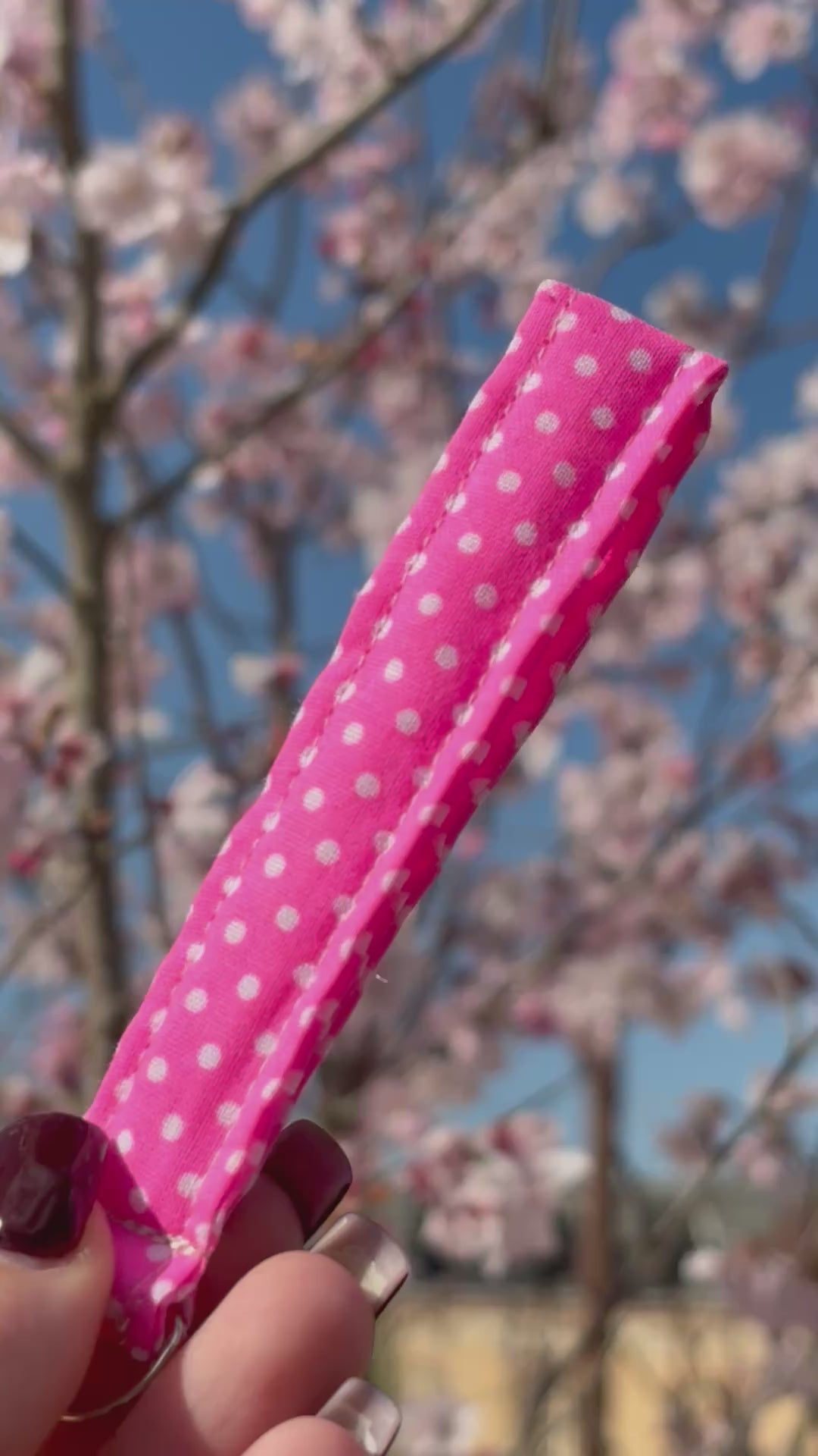 Porte clé en tissus Rose